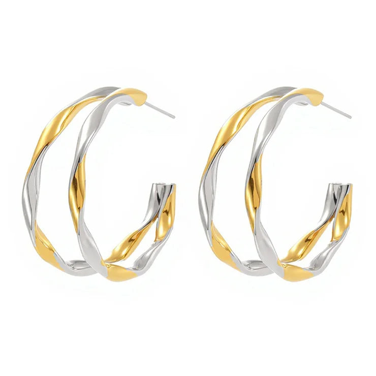 Aria Twist Hoops