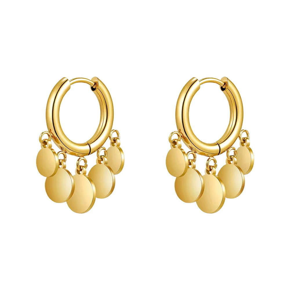 Elyna Disc Hoops