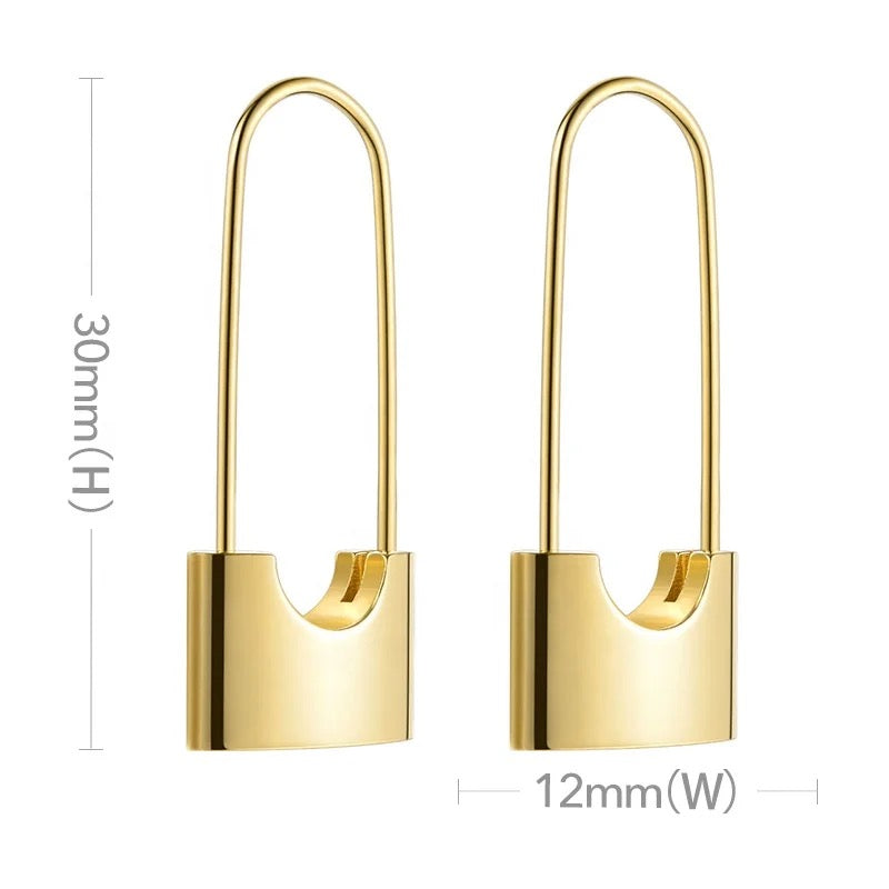 Luxe Lock Earrings