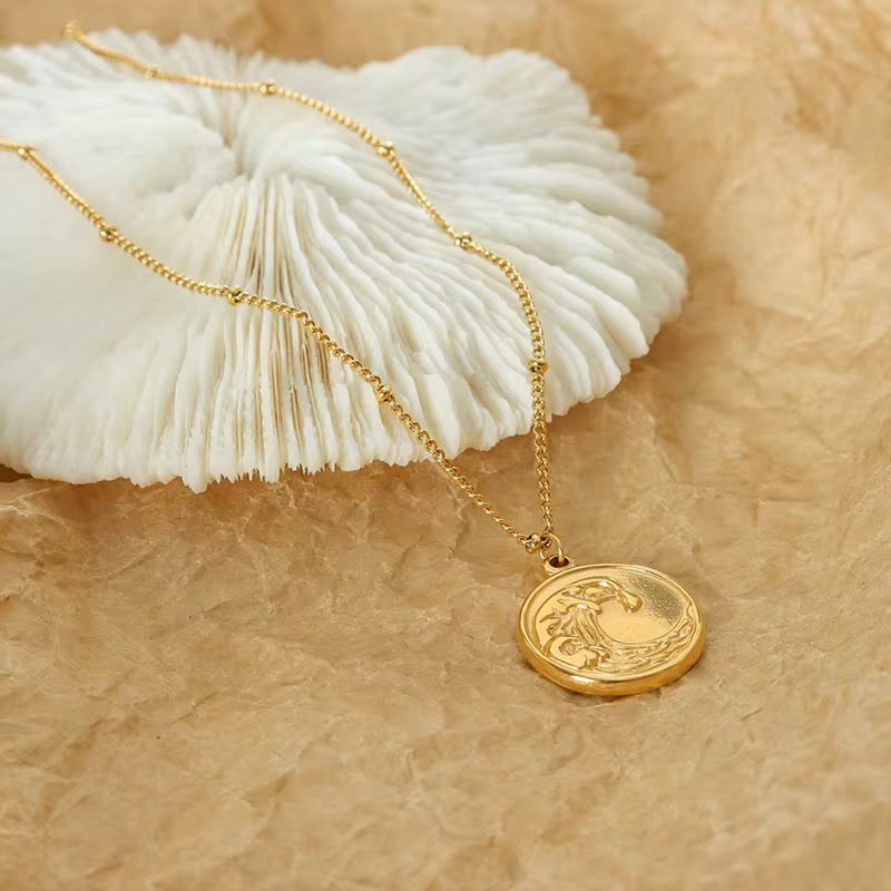 Crest Medallion Necklace