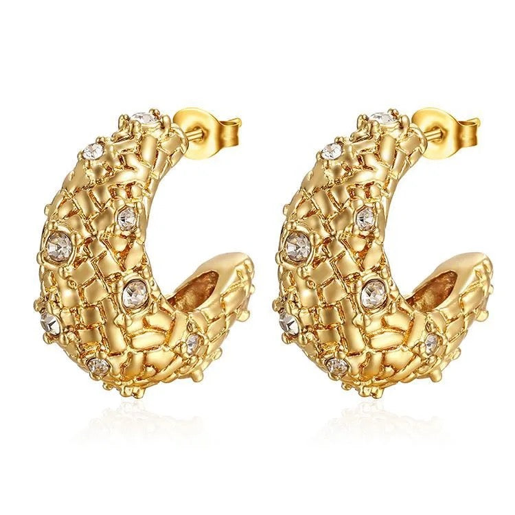 Aurelia Crystal Hoops
