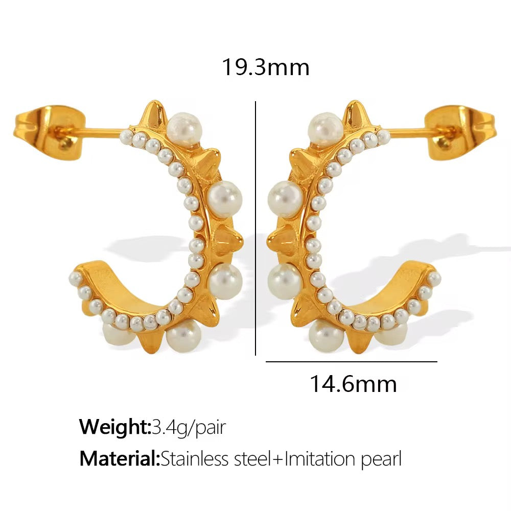Maris Pearl Hoops