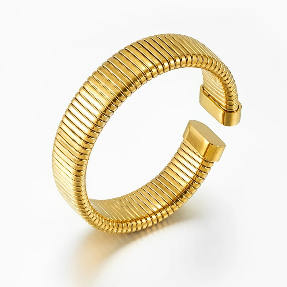 Elastic Snake Open Cuff