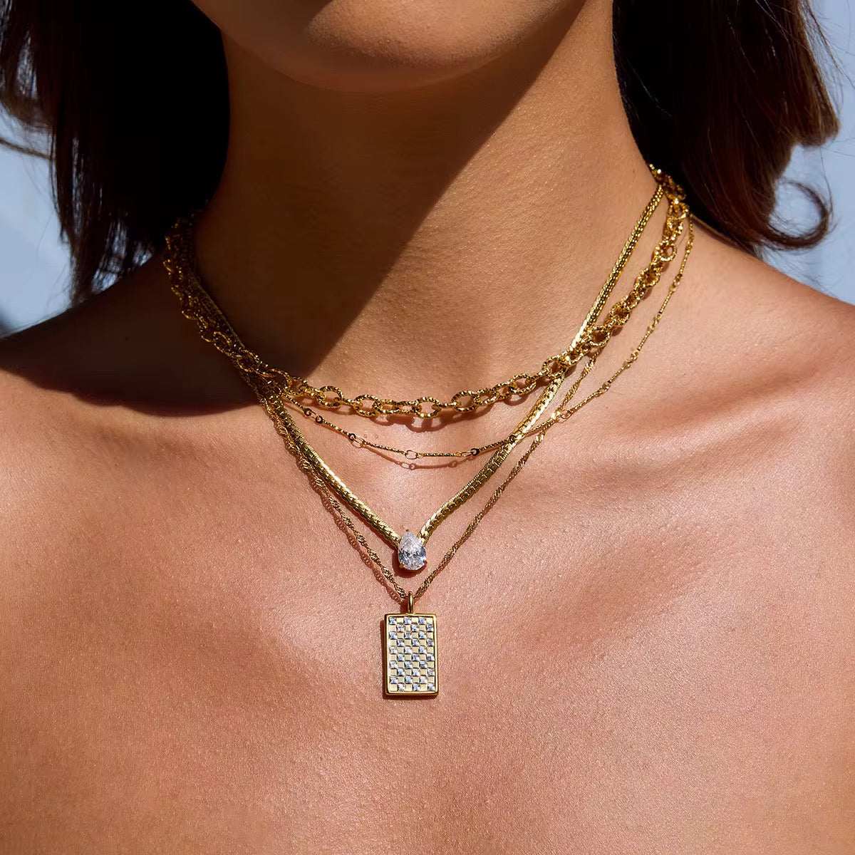Luxe Grid Necklace