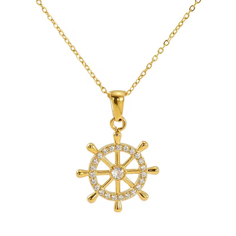 Portofino Wheel Necklace