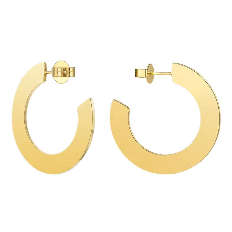 Cleo Flat Hoops