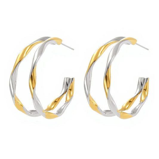 Aria Twist Hoops