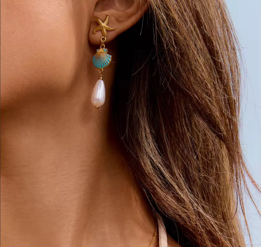 Seastar Drop Earrings