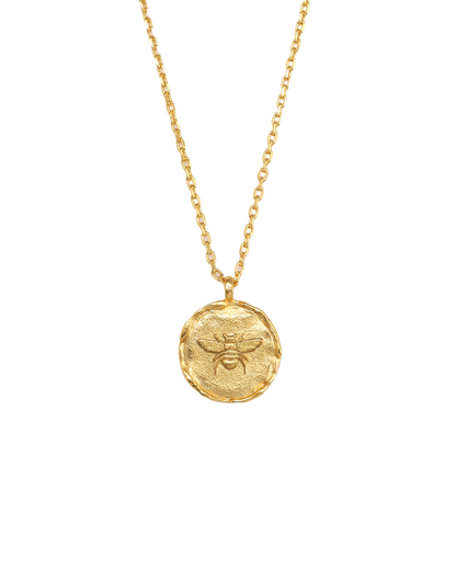 Meliora Bee Medallion Necklace