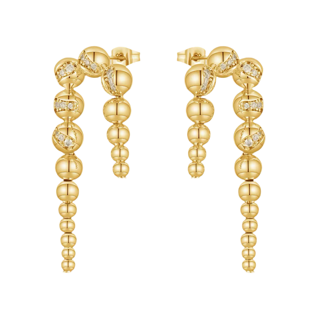 Mila Pavé Drop Earrings
