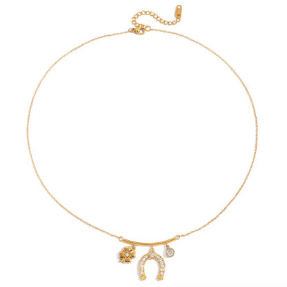 Starlit Horseshoe Necklace