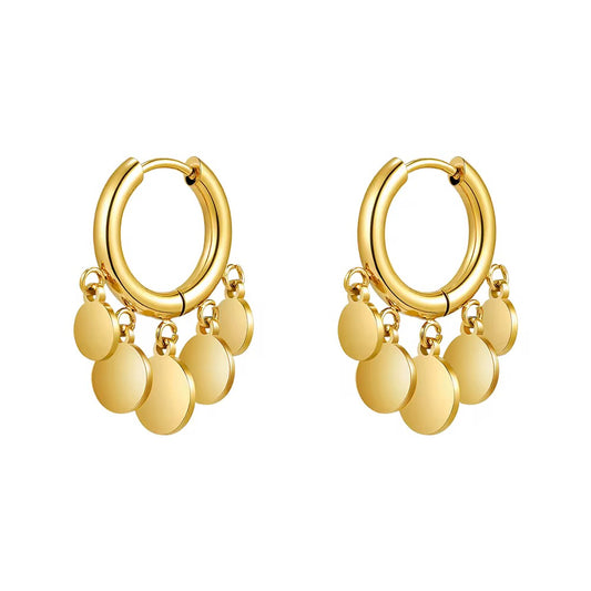 Elyna Disc Hoops
