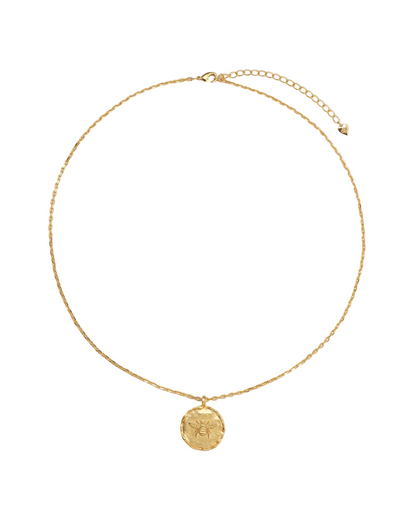 Meliora Bee Medallion Necklace