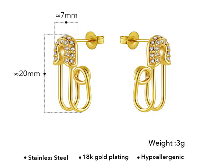 Rena Pin Earrings