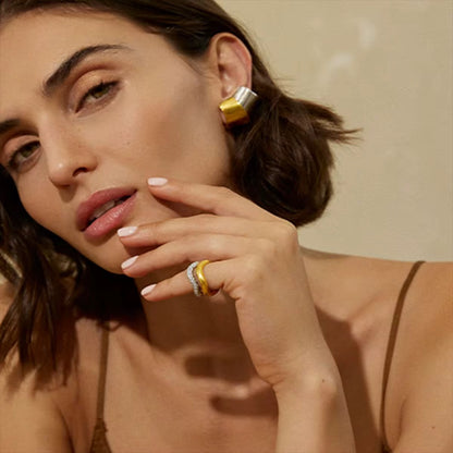 Monroe Two-Tone Studs