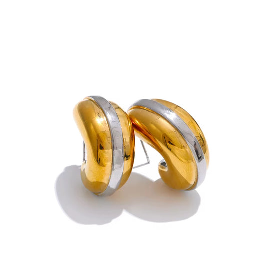 Golden Edge Hoops