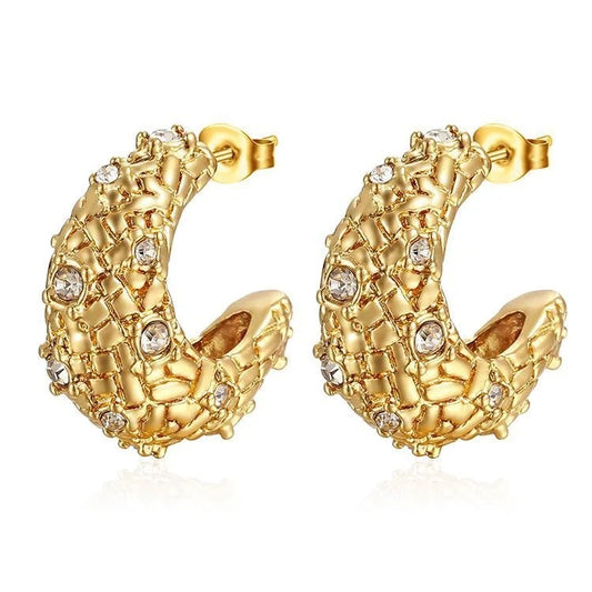 Aurelia Crystal Hoops