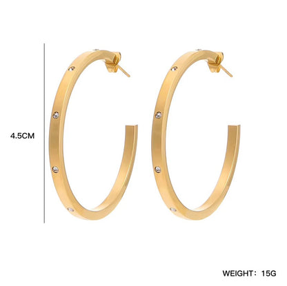 Stella Crystal Hoops