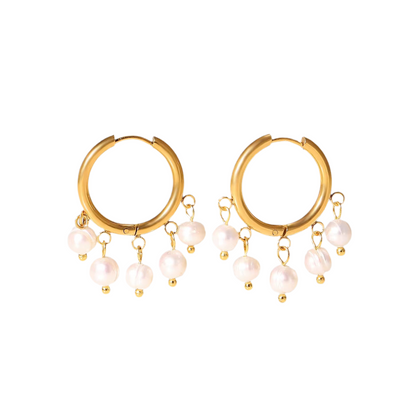Paloma Pearl Hoops