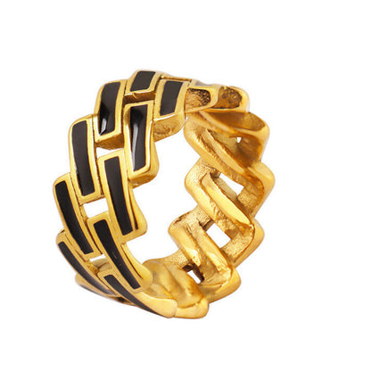 Arielle Woven Enamel Ring