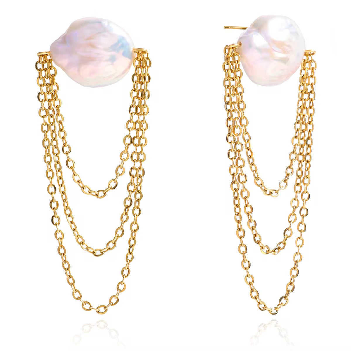 Jenay Pearl Cascade Earrings