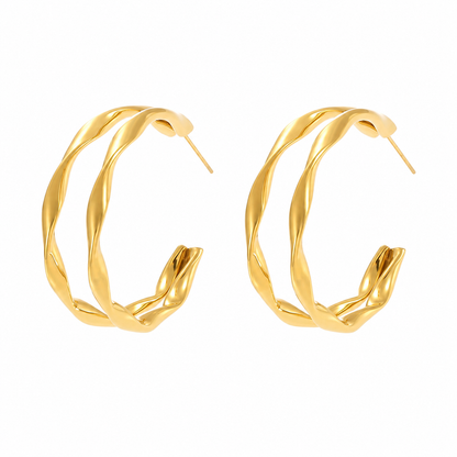 Marina Twist Hoops