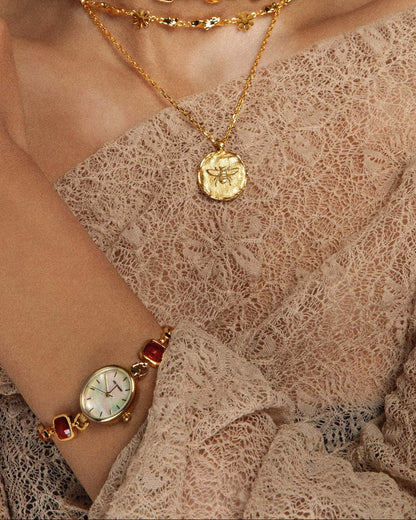 Meliora Bee Medallion Necklace