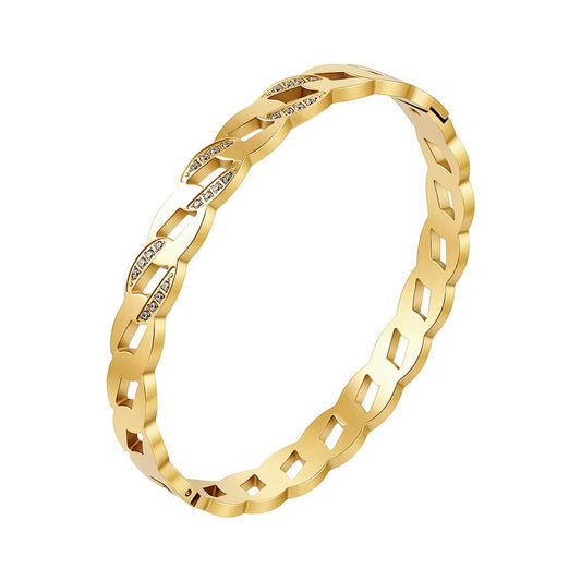 Verona Link Crystal Bangle