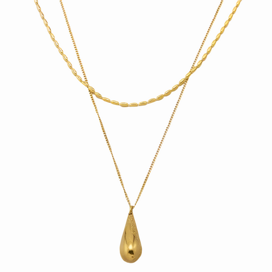 Golden Teardrop Necklace