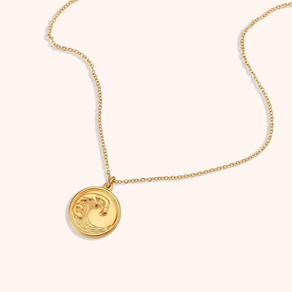 Crest Medallion Necklace