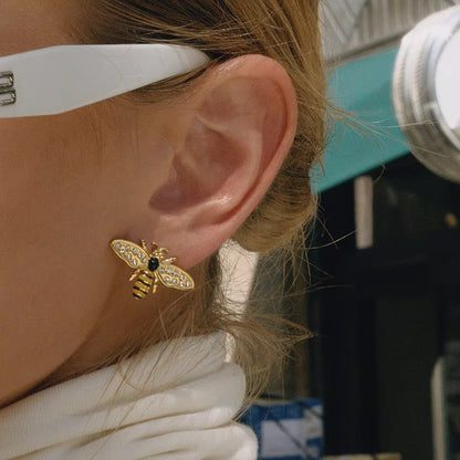 Queen Bee Crystal Studs