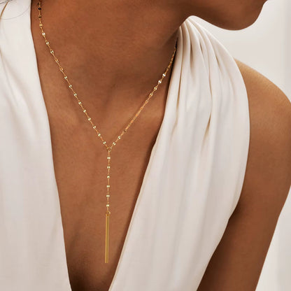 Georgina Drop Bar Necklace