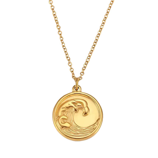 Crest Medallion Necklace