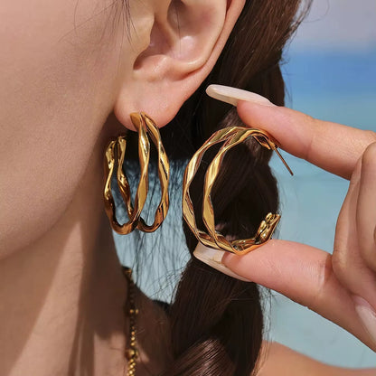 Marina Twist Hoops