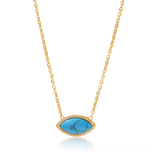 Azure Eye Pendant Necklace
