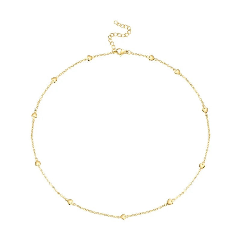 Golden Heartline Necklace