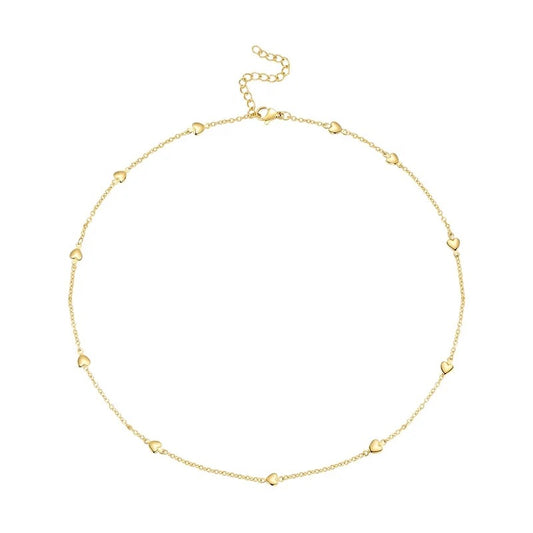 Golden Heartline Necklace