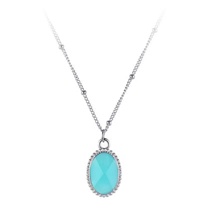 Aqua Pendant Necklace