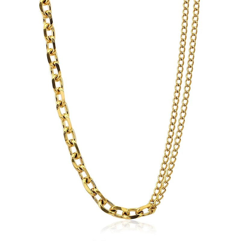 Dual Chain Link Necklace