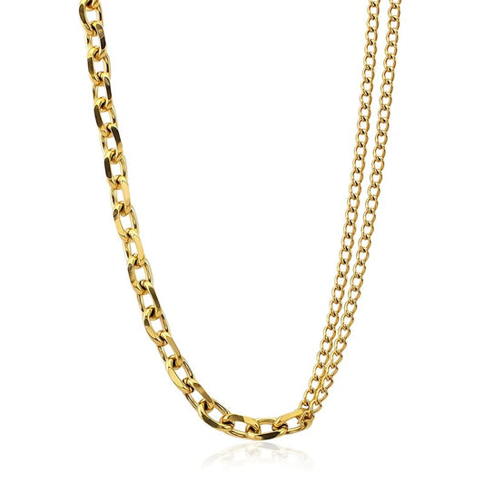 Dual Chain Link Necklace