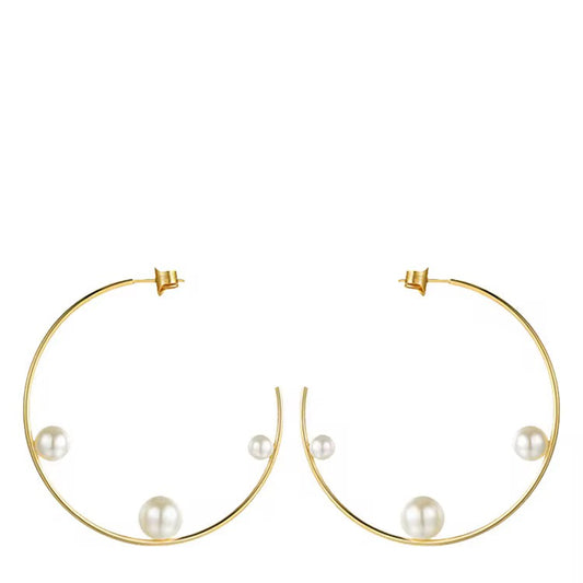 Alanis Pearl Hoops