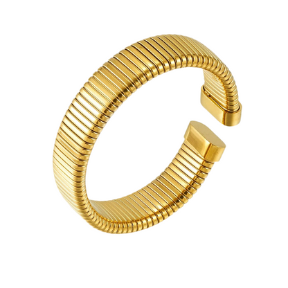 Elastic Snake Open Cuff