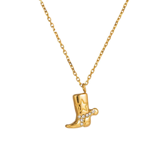 Rodeo Charm Boot Necklace